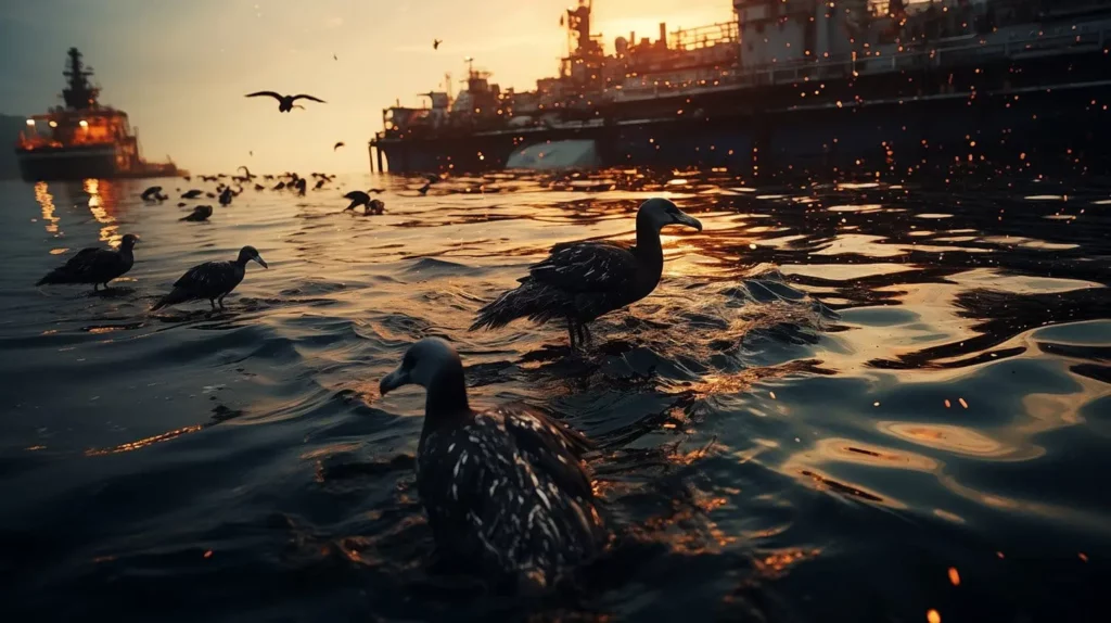 Sensibilisation Environnementale : Impact des Déversements de Pétrole sur les Populations d'Oiseaux